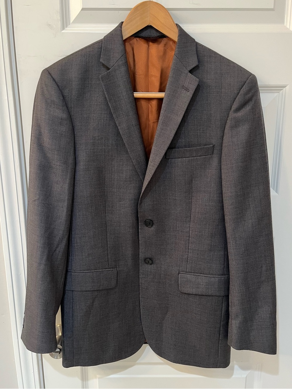 Jos. A. Bank Joseph Mens 36R Gray Slim Fit Wool Suit Jacket Blazer Sport Coat